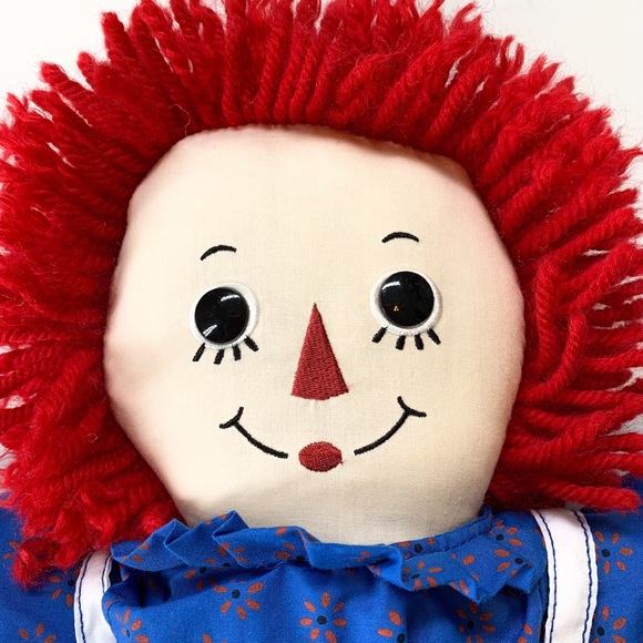 Raggedy Ann Doll Girl by Hasbro Applause 2006, 17" Cloth Doll by Johnny Gruelle - Picture 2 of 11